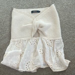 micas strapless top